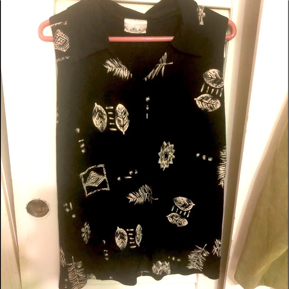 6/25$ or Listed!🎁 JPLA Sleeveless Summer Top, Pattern w.Leaves & M